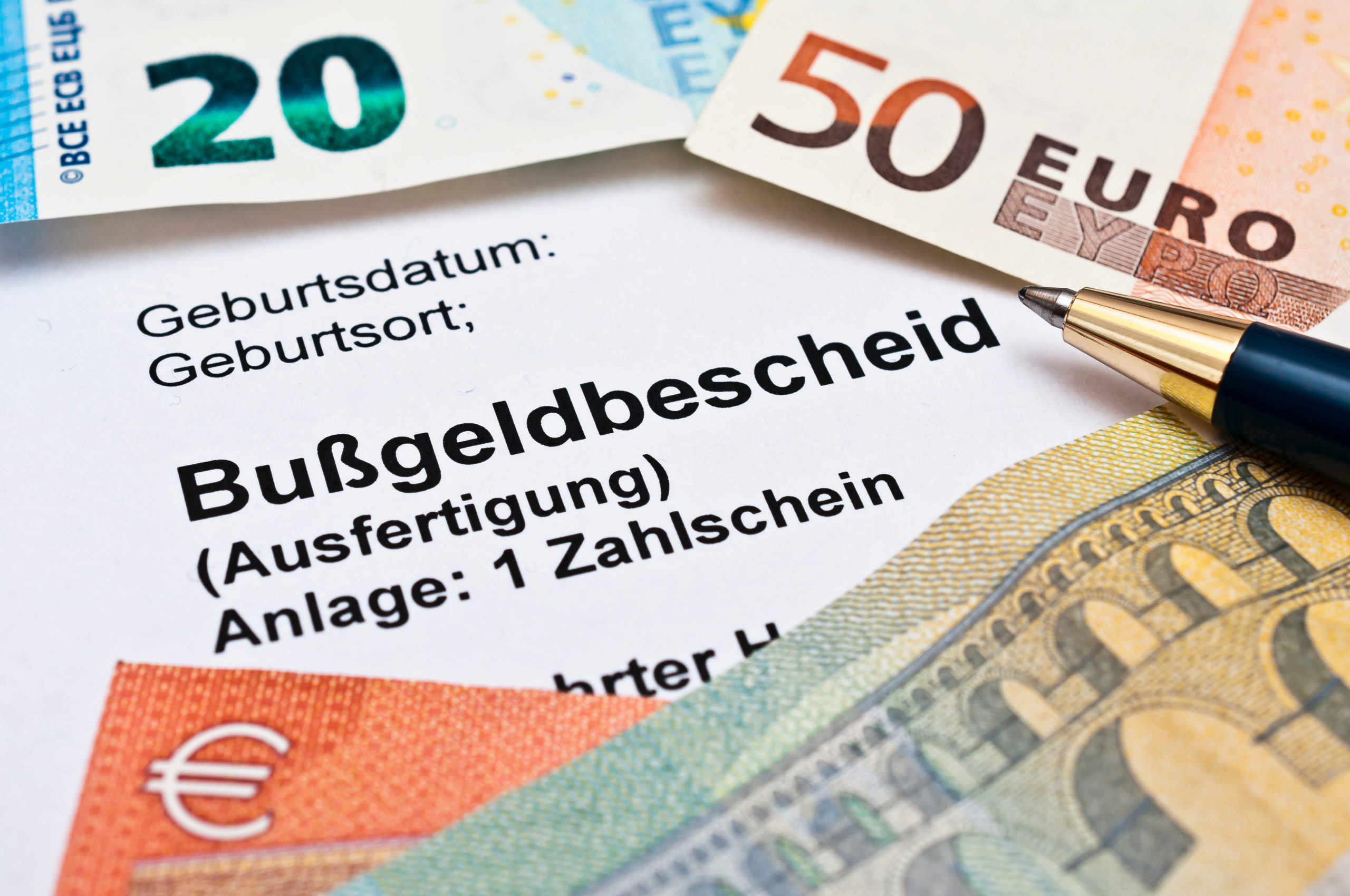 Strafzettel Bußgeldbescheid